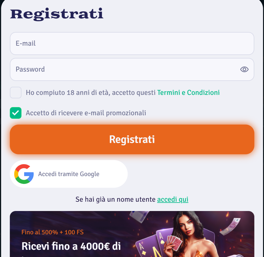 Ardente Casino Registrazione